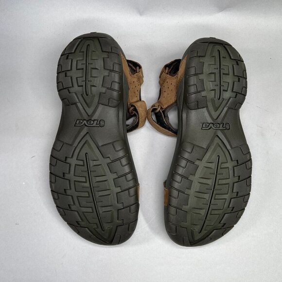 Teva Marston Sandals Men's Size 8 Brown Leather River Active Sport Sandals - Picture 10 of 12